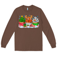 Chestnut festive christmas cupcakes Long Sleeve Tee - CowhideDigitalArt