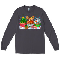 Smoke festive christmas cupcakes Long Sleeve Tee - CowhideDigitalArt