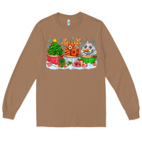 Toasted Coconut festive christmas cupcakes Long Sleeve Tee - CowhideDigitalArt