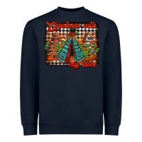 Navy christmas with my tribe Heavyweight Sweatshirt - Jasminsmagicworld