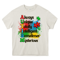 Cream always unique autism Heavy Core Tee - OliviaCreatesArt