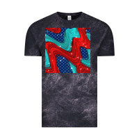 Cloud Black american flag stripes seamless pattern Vintage Tee - BundleAndBundleShop