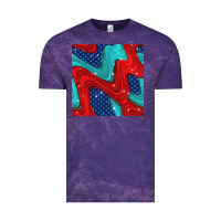 Cloud Purple american flag stripes seamless pattern Vintage Tee - BundleAndBundleShop