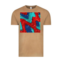 Vintage Camel american flag stripes seamless pattern Vintage Tee - BundleAndBundleShop