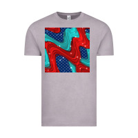 Vintage Zinc american flag stripes seamless pattern Vintage Tee - BundleAndBundleShop