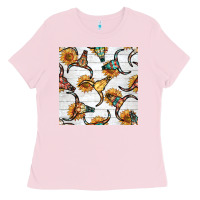 Bubblegum Pink native american aztec seamless pattern 7 Ladies Tee - BundleAndBundleShop