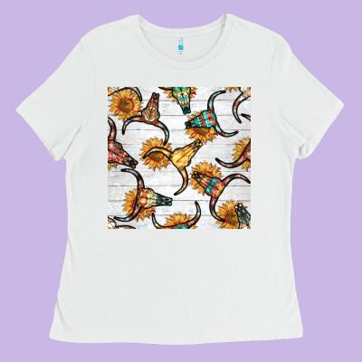 Native American Aztec Seamless Pattern 7 Ladies Tee Designed By Bundleandbundleshop