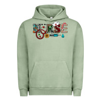 Pigment Oil Green christmas nurse Urban Hoodie - RanaPortraitStore