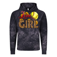 Cloud Black Love My Girl Softball Vintage Hoodie - LillyAllenDesigns