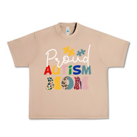 Burro Proud Autism Mom Leopard Pattern Design Autism Awa Urban Heavy Tee - CowhideDigitalArt