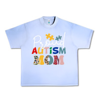 Grape Ice Proud Autism Mom Leopard Pattern Design Autism Awa Urban Heavy Tee - CowhideDigitalArt