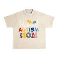 Sandshell Proud Autism Mom Leopard Pattern Design Autism Awa Urban Heavy Tee - CowhideDigitalArt
