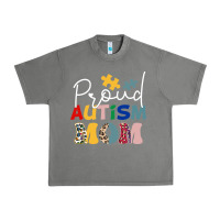 Tornado Proud Autism Mom Leopard Pattern Design Autism Awa Urban Heavy Tee - CowhideDigitalArt
