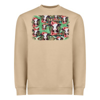 Mushroom baby cow floral aztec background Heavyweight Sweatshirt - Jasminsmagicworld