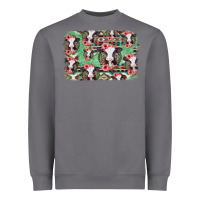 Storm baby cow floral aztec background Heavyweight Sweatshirt - Jasminsmagicworld