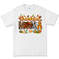White thankful mama and turkey bbs Premium Tee - BundleAndBundleShop