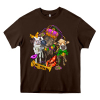Chocolate Brown little cows and mardi gras party olivia Heavy Core Tee - OliviaCreatesArt
