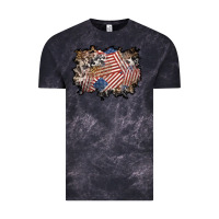 Cloud Black 4th of july background Vintage Tee - BundleAndBundleShop