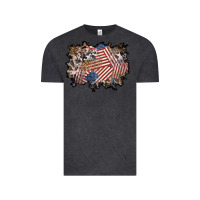 Vintage Black 4th of july background Vintage Tee - BundleAndBundleShop