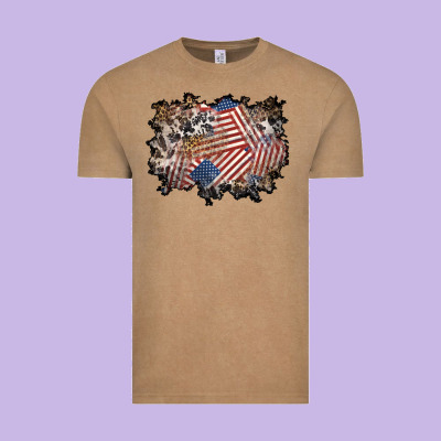 4th Of July Background Vintage Tee Designed By Bundleandbundleshop