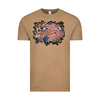 Vintage Coffee 4th of july background Vintage Tee - BundleAndBundleShop