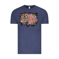 Vintage Denim 4th of july background Vintage Tee - BundleAndBundleShop