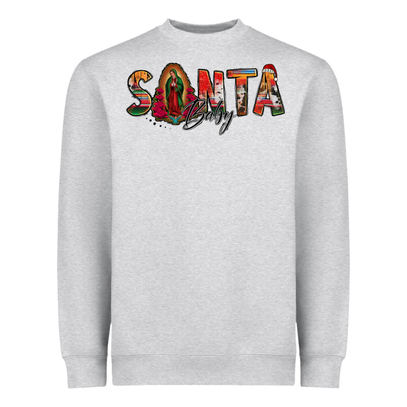 Santa Baby Lady Of Guadalupe Heavyweight Sweatshirt by Jasminsmagicworld | Teevron