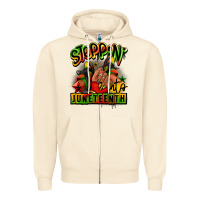 Sandshell Steppin' into Juneteenth black girl sneakers Zipper Hoodie - RanaPortraitStore