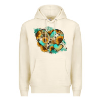 Tofu Leopard Sunflower Cowhide Glitter Heart Premium Hoodie - Jasminsmagicworld
