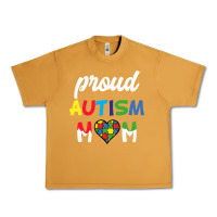 Peanut Butter Proud Autism Mom Mothers Day Gift Autism Awareness Urban Heavy Tee - CowhideDigitalArt