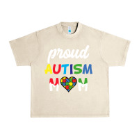 Sandshell Proud Autism Mom Mothers Day Gift Autism Awareness Urban Heavy Tee - CowhideDigitalArt