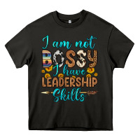 Asphalt i am not bossy i have leadership skills Heavy Core Tee - OliviaCreatesArt
