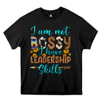 Black i am not bossy i have leadership skills Heavy Core Tee - OliviaCreatesArt