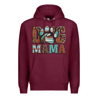 Burgundy dog mama Premium Hoodie - Artiststas