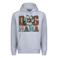 Heather Grey dog mama Premium Hoodie - Artiststas
