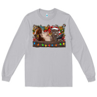 Moon Dust festive farmyard gathering Long Sleeve Tee - CowhideDigitalArt