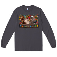Smoke festive farmyard gathering Long Sleeve Tee - CowhideDigitalArt