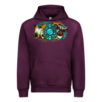 Mauve Wine Moo Mothers Urban Hoodie - Jasminsmagicworld