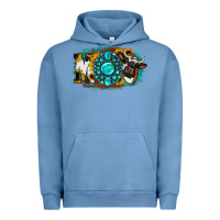 Pigment Pebble Blue Moo Mothers Urban Hoodie - Jasminsmagicworld