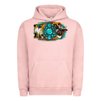 Pigment Salmon Moo Mothers Urban Hoodie - Jasminsmagicworld