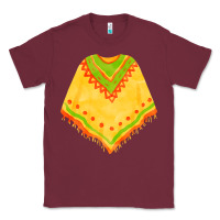 Burgundy mexican poncho fa element Classic Tee - FaDigitalArtStudio