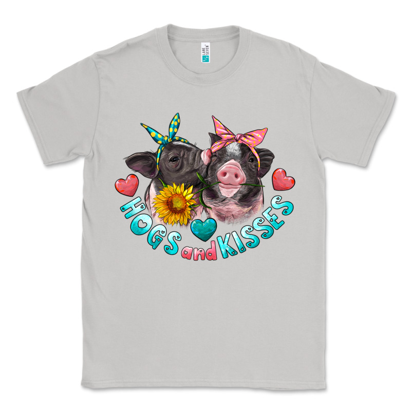 Hogs And Kisses Pigs Classic Tee by Artiststas | Teevron