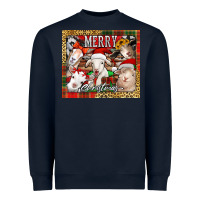 Navy merry Christmas goats tumbler Heavyweight Sweatshirt - Jasminsmagicworld