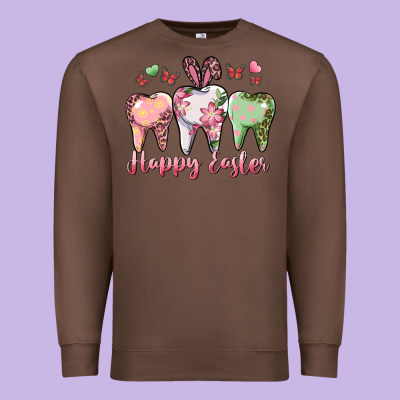 Happy Easter Dental Premium Sweatshirt Designed By Ranaportraitstore