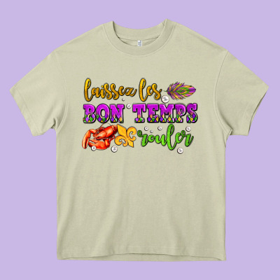 Laissez Les Bon Temps Rouler Olivia  (1) Heavy Core Tee Designed By Oliviacreatesart
