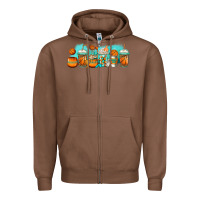 Chestnut basketball coffee cups Zipper Hoodie - Jasminsmagicworld