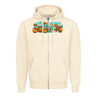 Sandshell basketball coffee cups Zipper Hoodie - Jasminsmagicworld