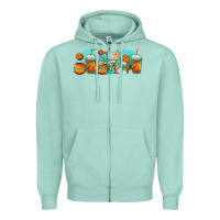 Seafoam basketball coffee cups Zipper Hoodie - Jasminsmagicworld