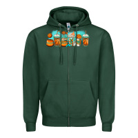 Sports Green basketball coffee cups Zipper Hoodie - Jasminsmagicworld