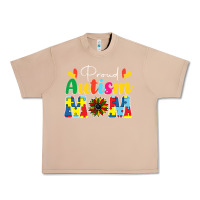 Burro Proud Autism Mom sunflower Urban Heavy Tee - CowhideDigitalArt